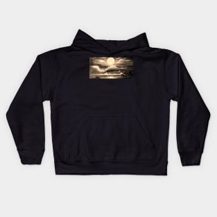 Hawaiian seascape Kids Hoodie